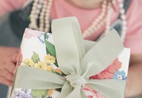 Girl with Present, Portrait