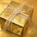 Christmas Present Wrapped in Gold and Silver 2000 Christmas Present Wrapped in Gold and Silver 2000
